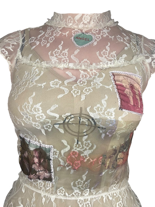 Target Practice Lace Blouse - M