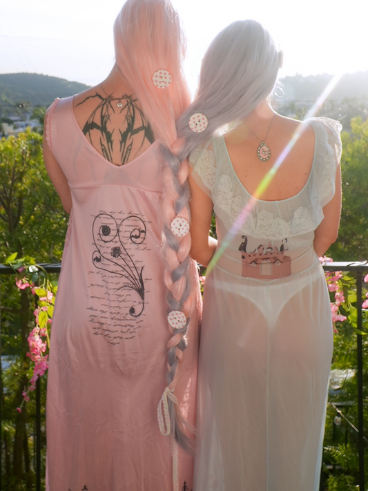 Myth of Mine Blue Slip Gown - S