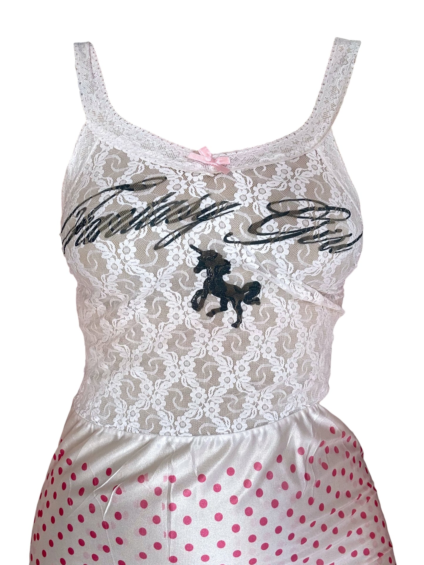 Fantasy Girl Lace Slip Dress - S