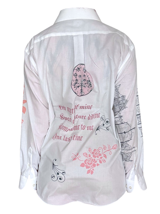 Whispering Rose Button Down - 2X/3X