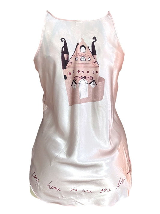 Finding Fantasy Pink Satin Dress - L