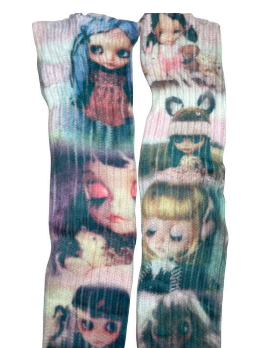 Blythe Doll Striped Legwarmers