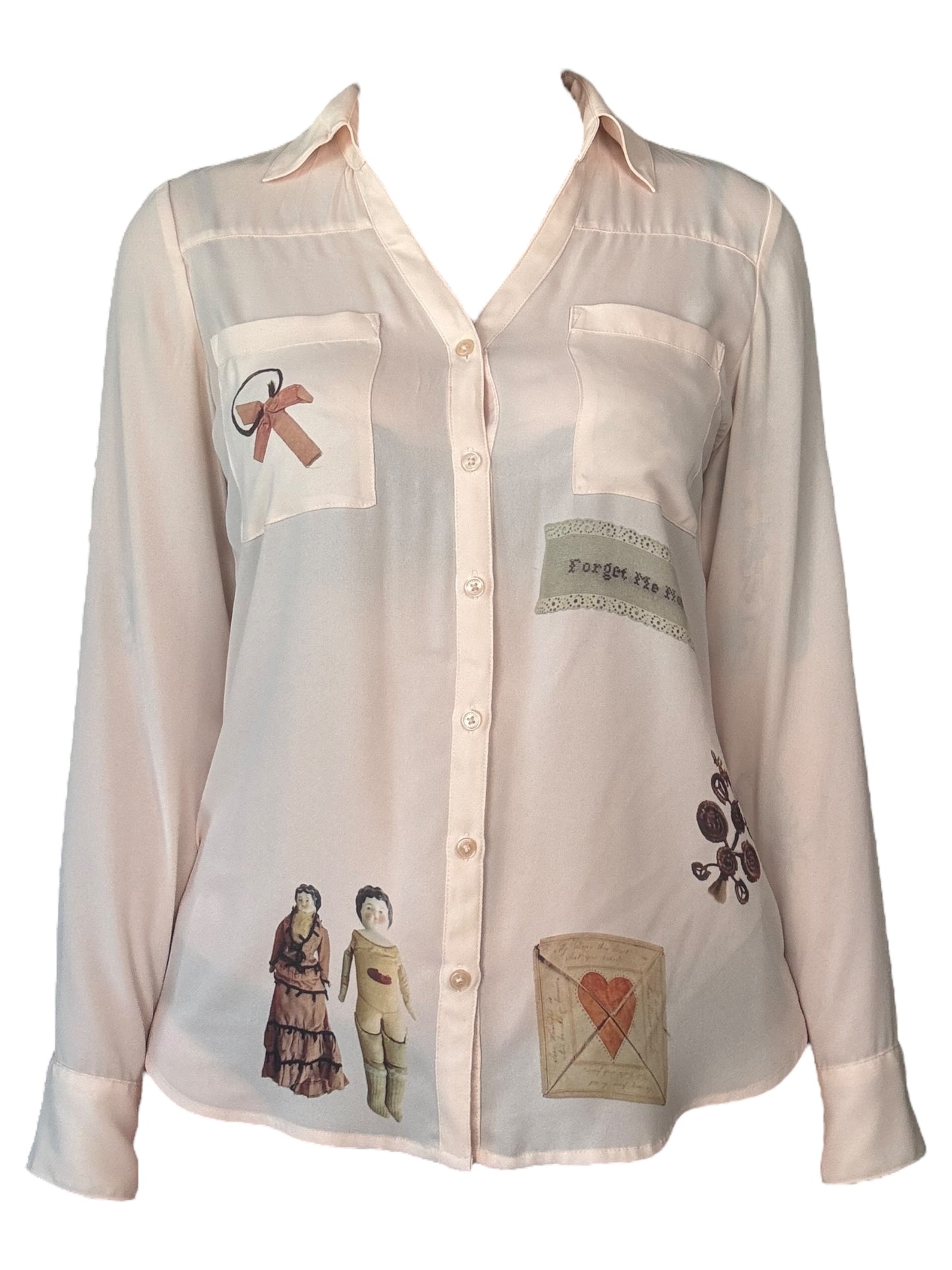 Forget Me Not Baby Pink Blouse - XL