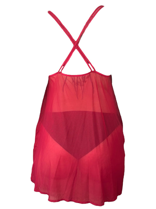 Crucifixion Red Sheer Dress - 2X