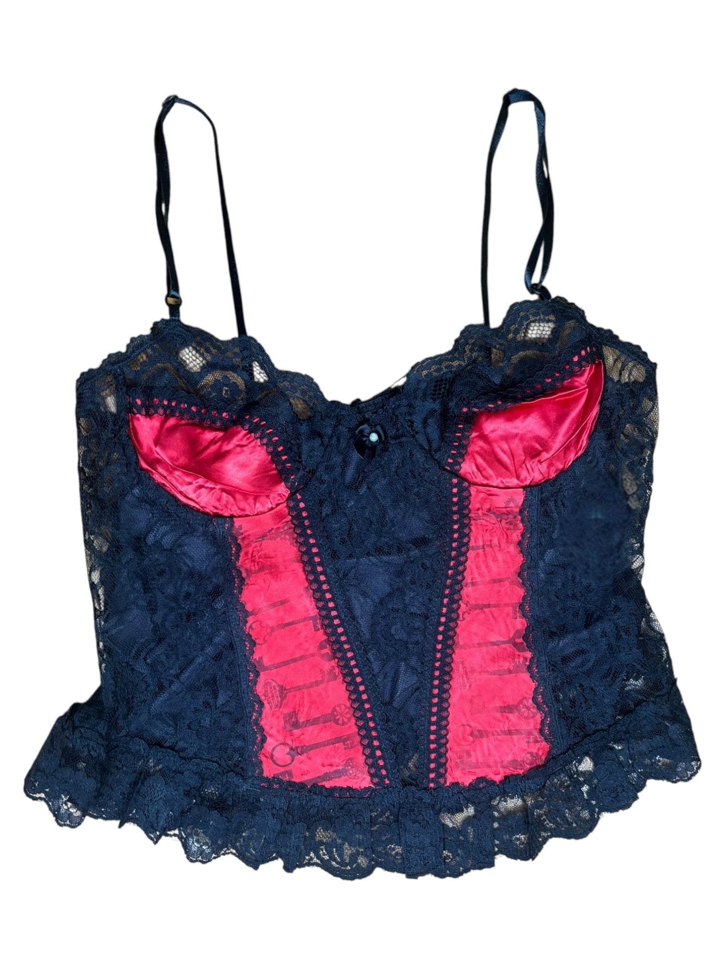 Under Lock and Key Red Corset - S