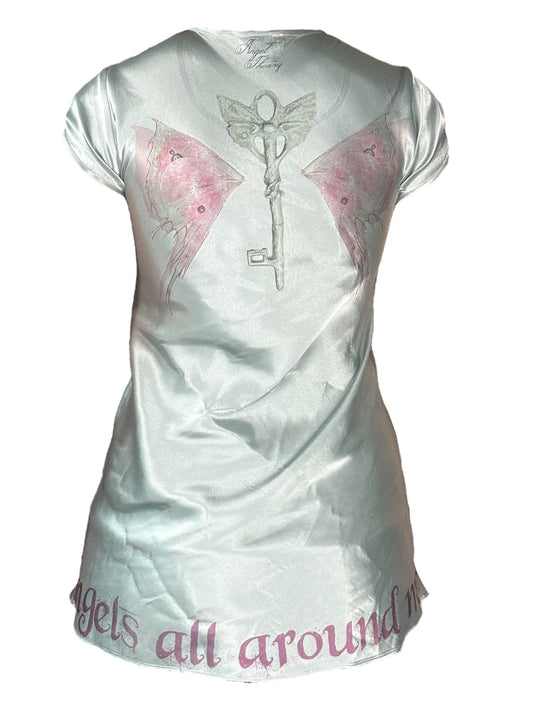 Faeries All Around Me Aqua Dress - S