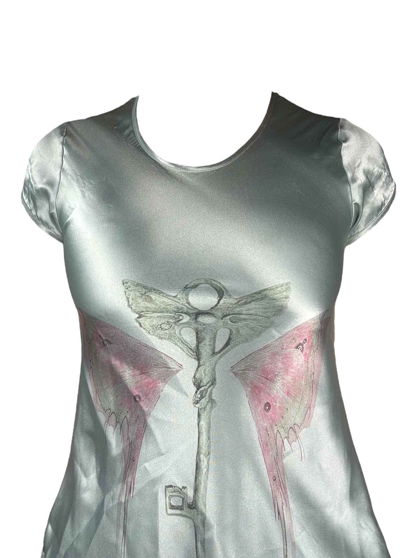 Faeries All Around Me Aqua Dress - S