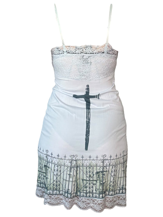 Storybook Endings Blue Slip Dress - M