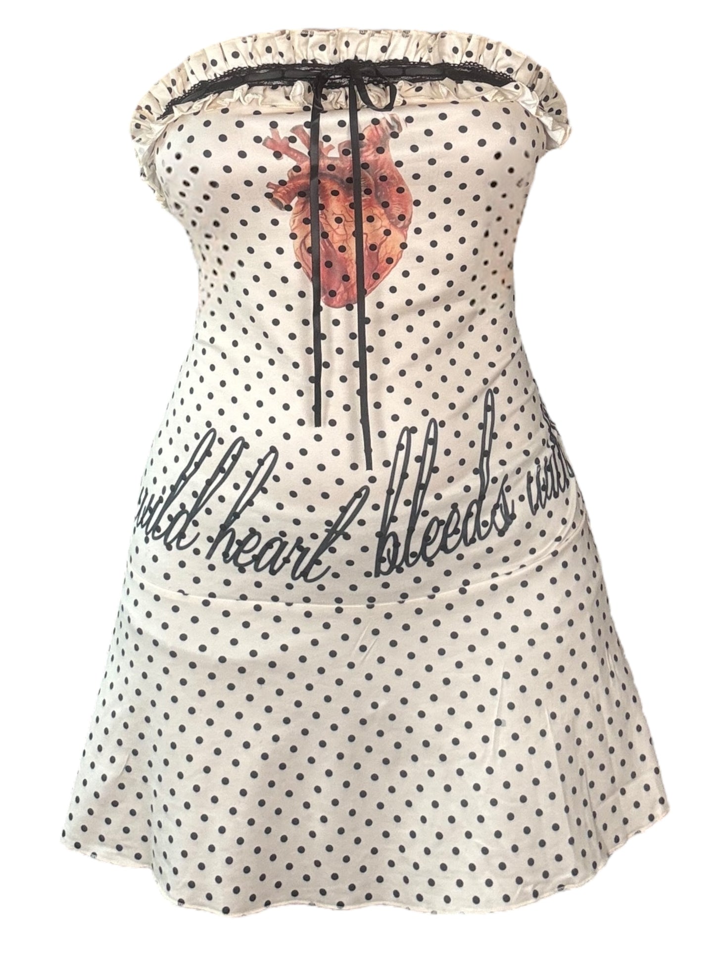 Bleeding Heart Polka Dot Dress