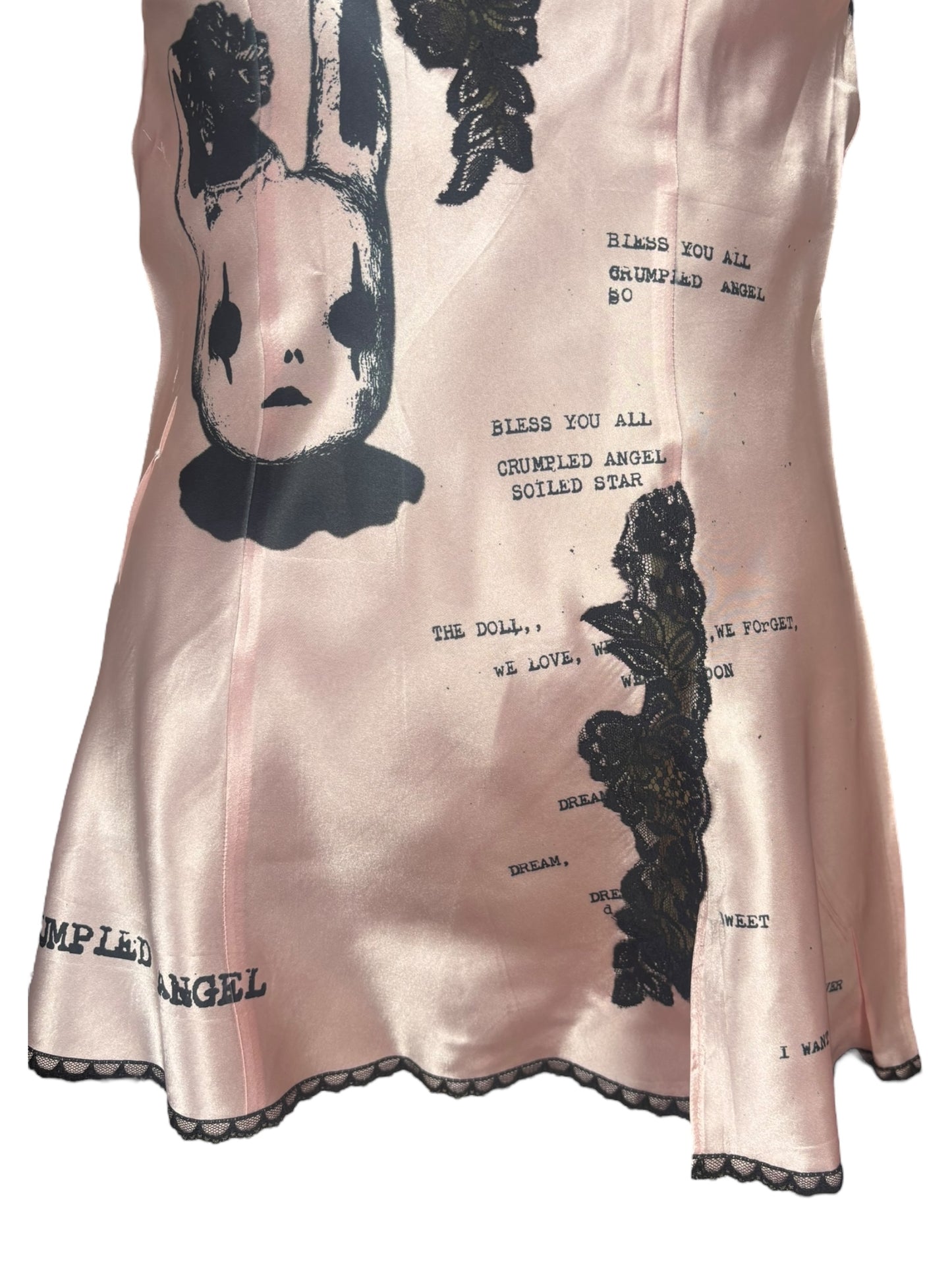 Harlequin Dreamer Pink + Black Mini Dress - S