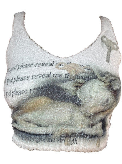 God, Please Reveal Me the Truth Fuzzy Tank - S/M
