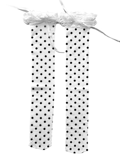 Polka Dot Frilly Stockings