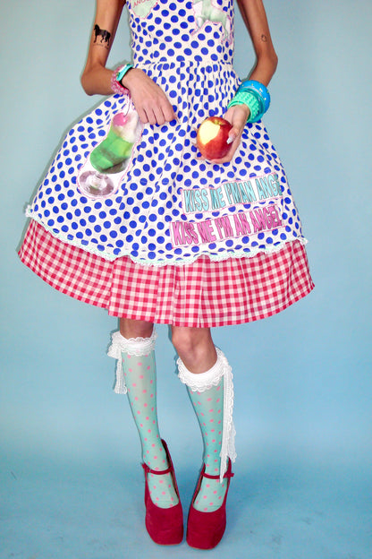 Sweet Delights Blue Polka Dot Dress - S/M