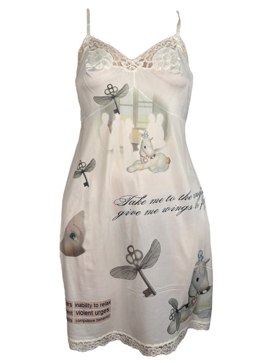 Unicorn Visions Vintage Slip Dress - L