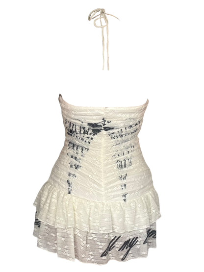 The Invocation Lace Halter Dress - L