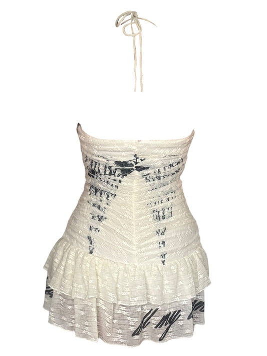 The Invocation Lace Halter Dress - L