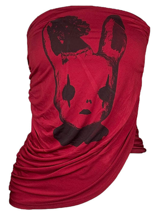 Orlando's Nightmare Red Rouched Top - M