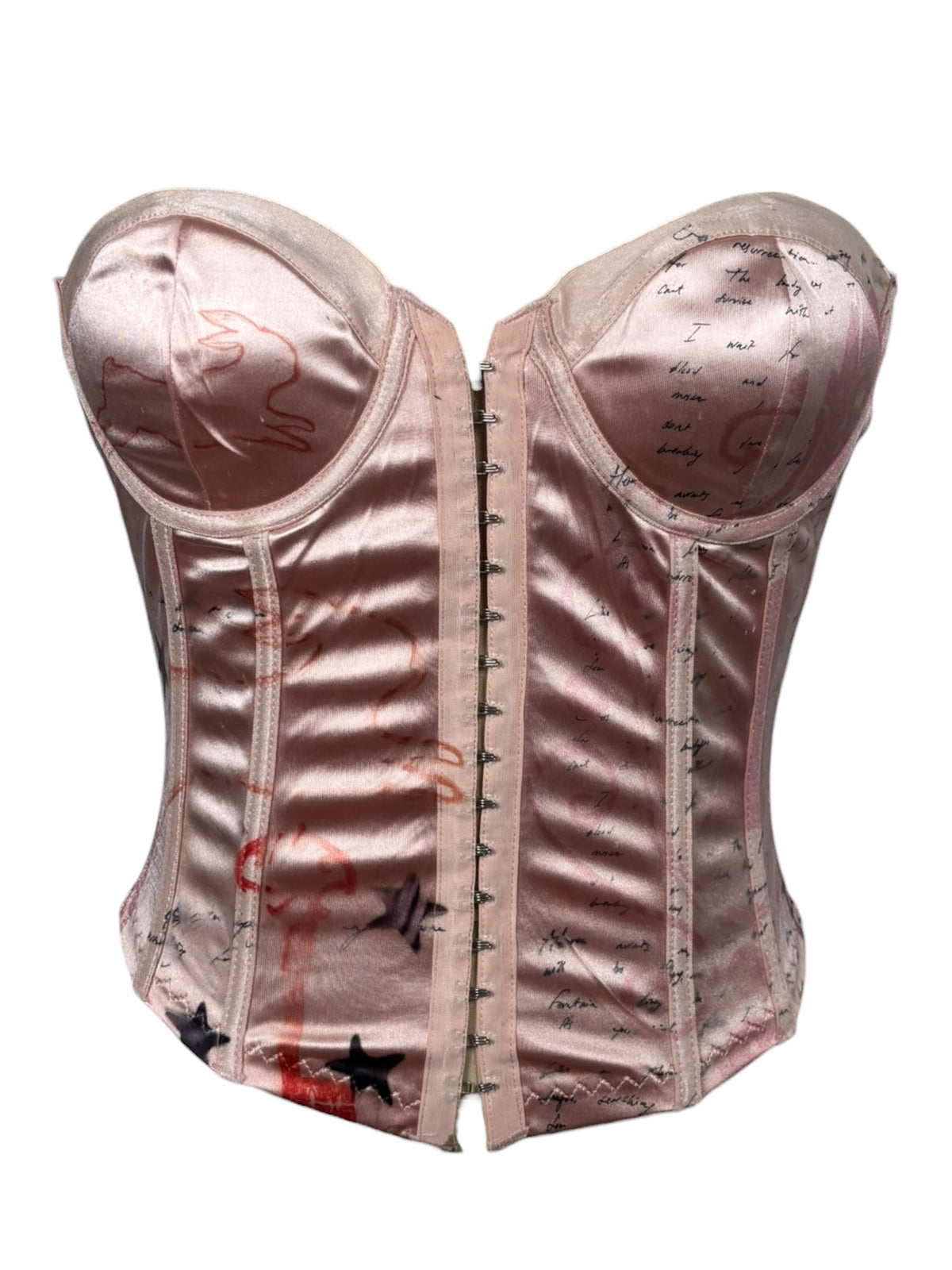 Searching Pink Satin Corset - XS