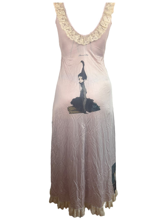 You Have to Kill Your Darlings Purple Flutter Slip Dress - L