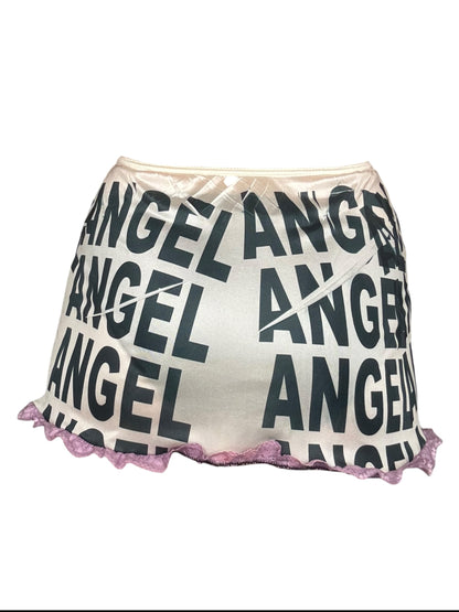 Angel Lavender Lace Mini Skirt - S