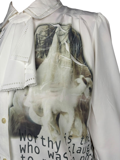 Worthy is the Lamb Academic Ruffle Blouse - L/XL