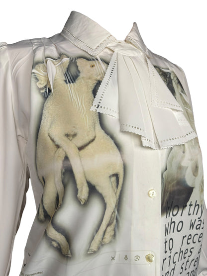 Worthy is the Lamb Academic Ruffle Blouse - L/XL
