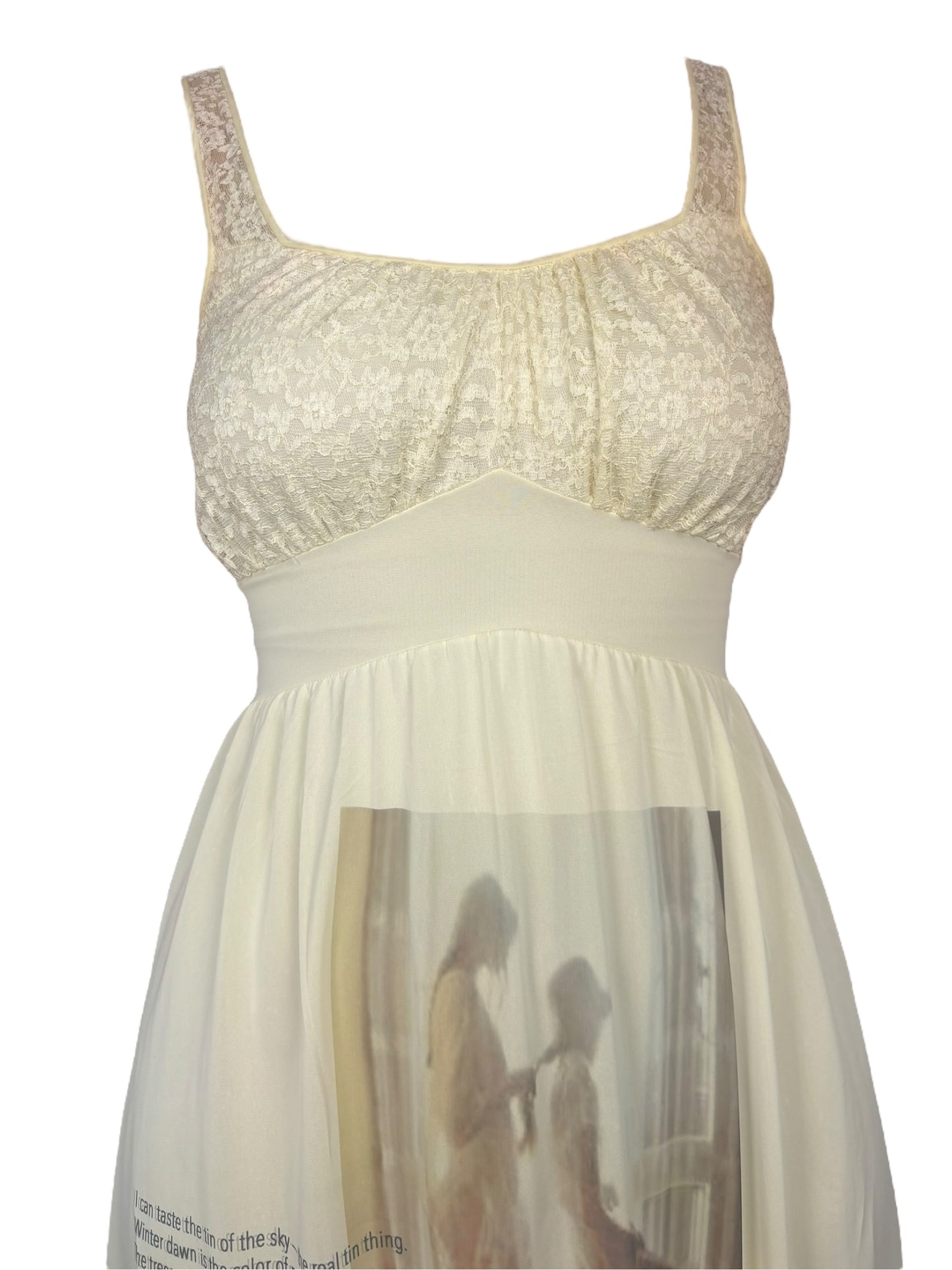 Mother Morphia Pale Yellow Slip Dress - S