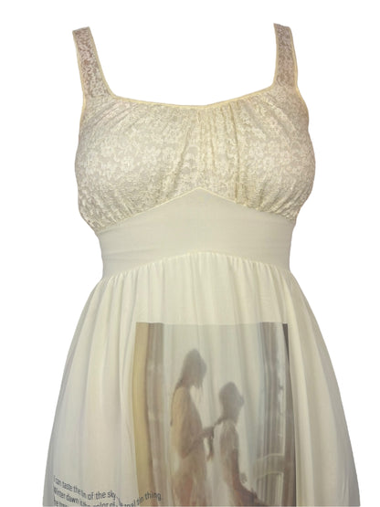 Mother Morphia Pale Yellow Slip Dress - S