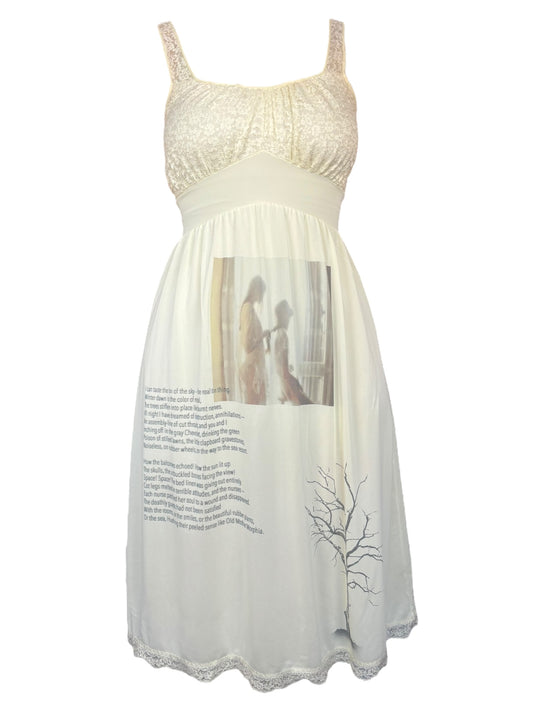 Mother Morphia Pale Yellow Slip Dress - S