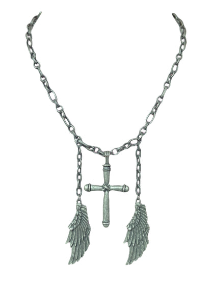 Fallen Angel Pewter Necklace