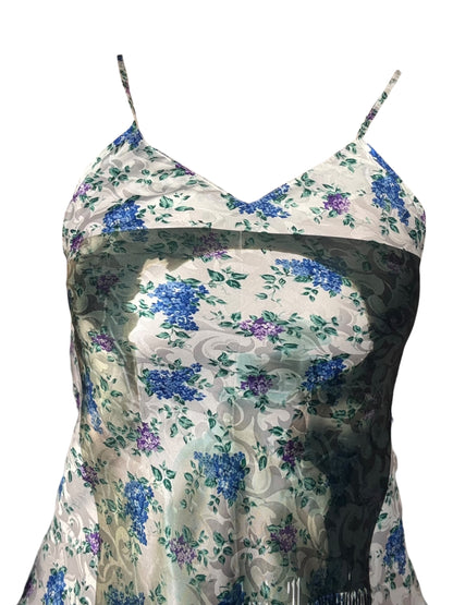 One Day I Will Grow Wings Blue Floral Dress - S/M