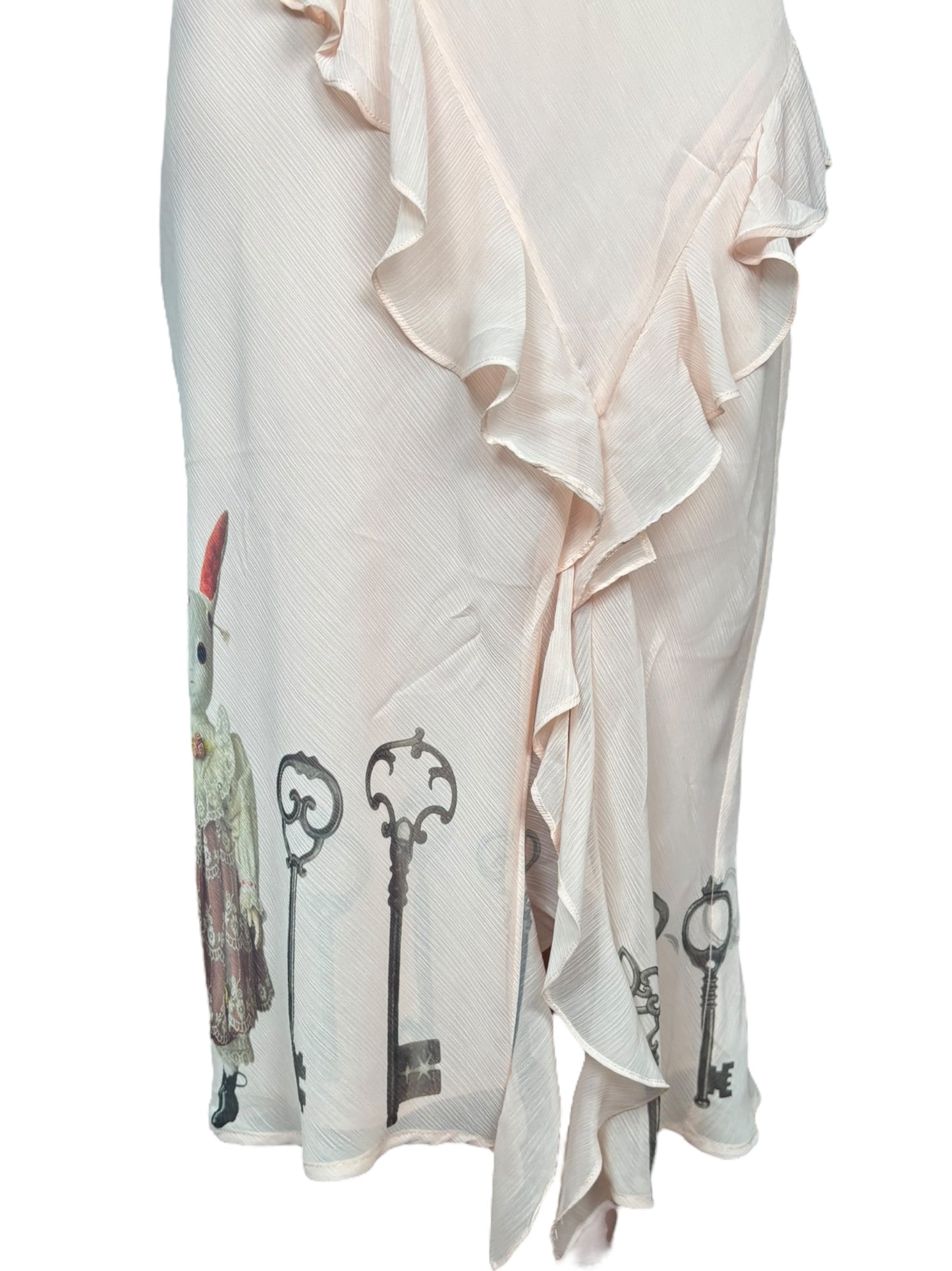 Forlorn Flight Peach Formal Dress - M