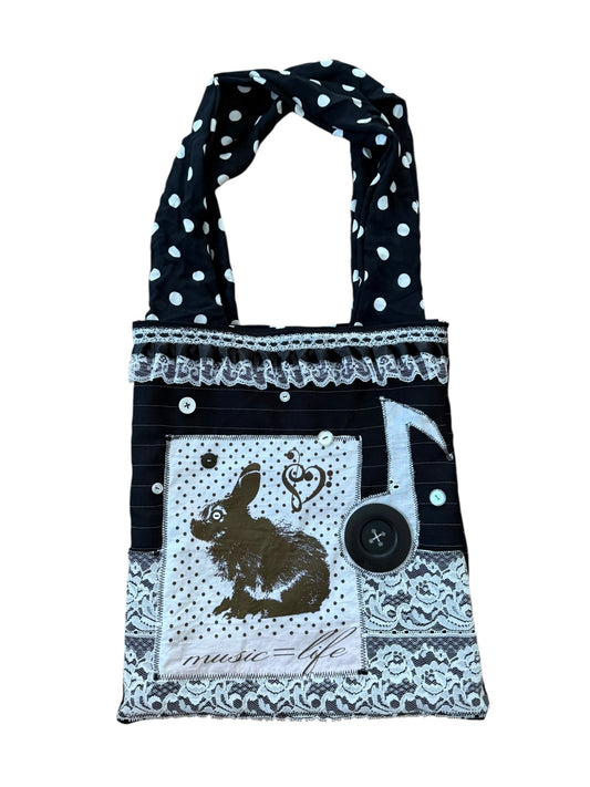 Music=Life Bunny Flutter Tote