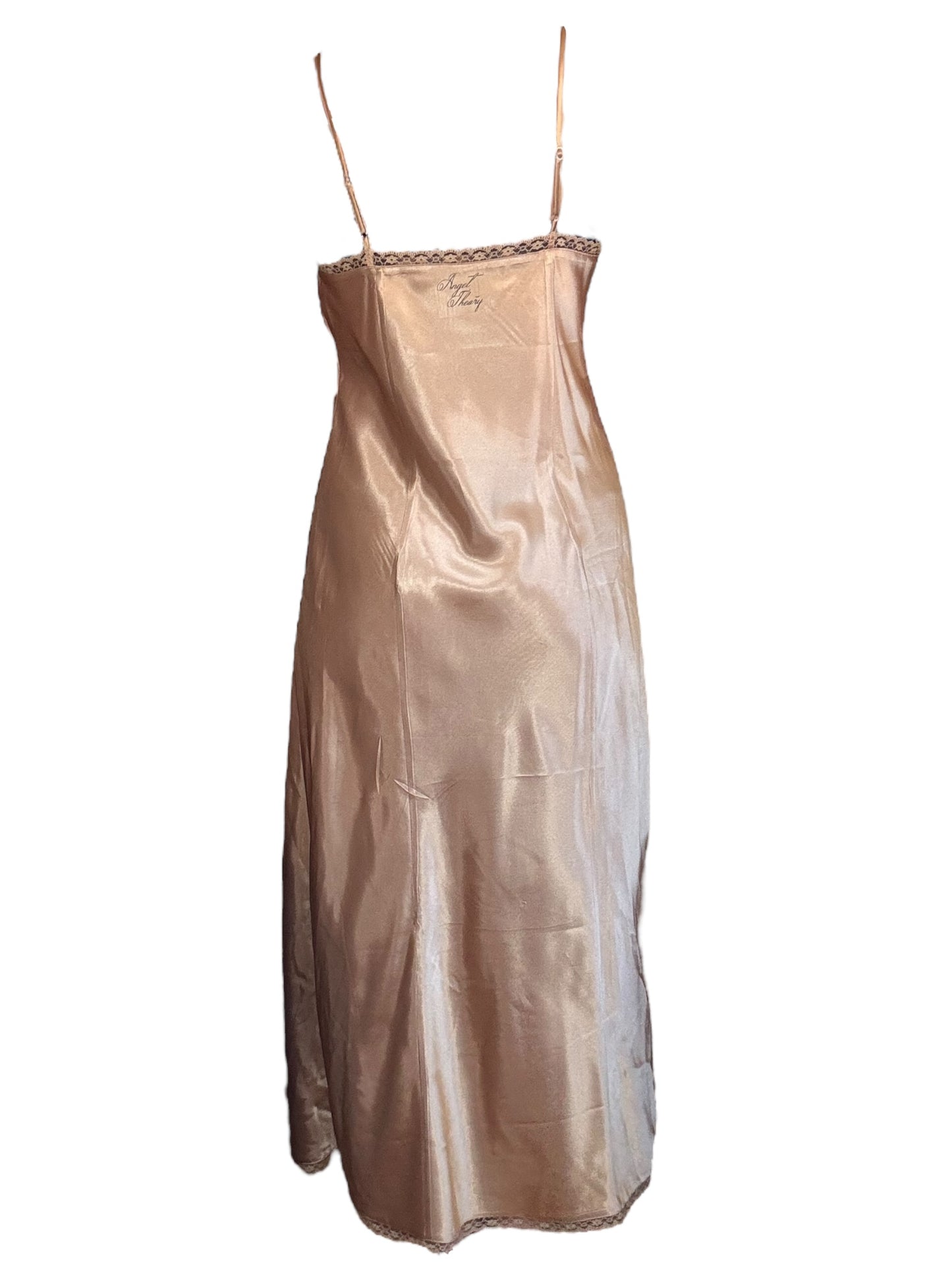 Ghostly Longing Champagne Slip Dress - L/XL