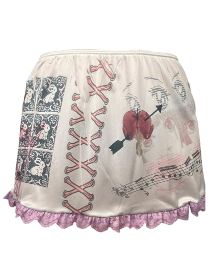 Tie My Heart Mini Skirt - M/L