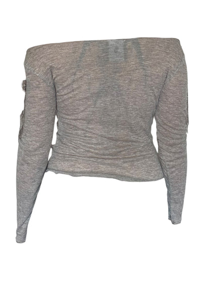 Angel's March Grey Epaulette Longsleeve