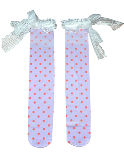 Lilac Ambrosia Polka Dot Socks