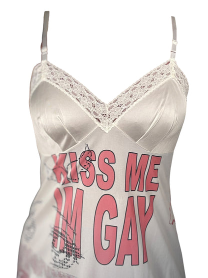 Kiss Me, I'm Gay Slip Dress - L