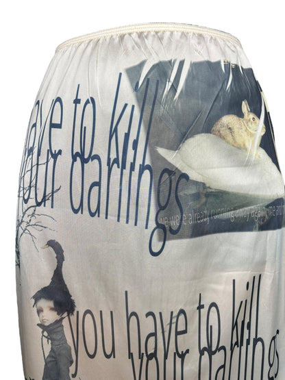 Kill Your Darlings Ruffle Slip Skirt - S/M