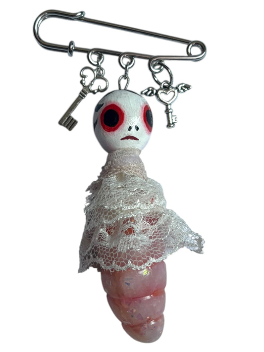 Enid Maggotine Charm Pin