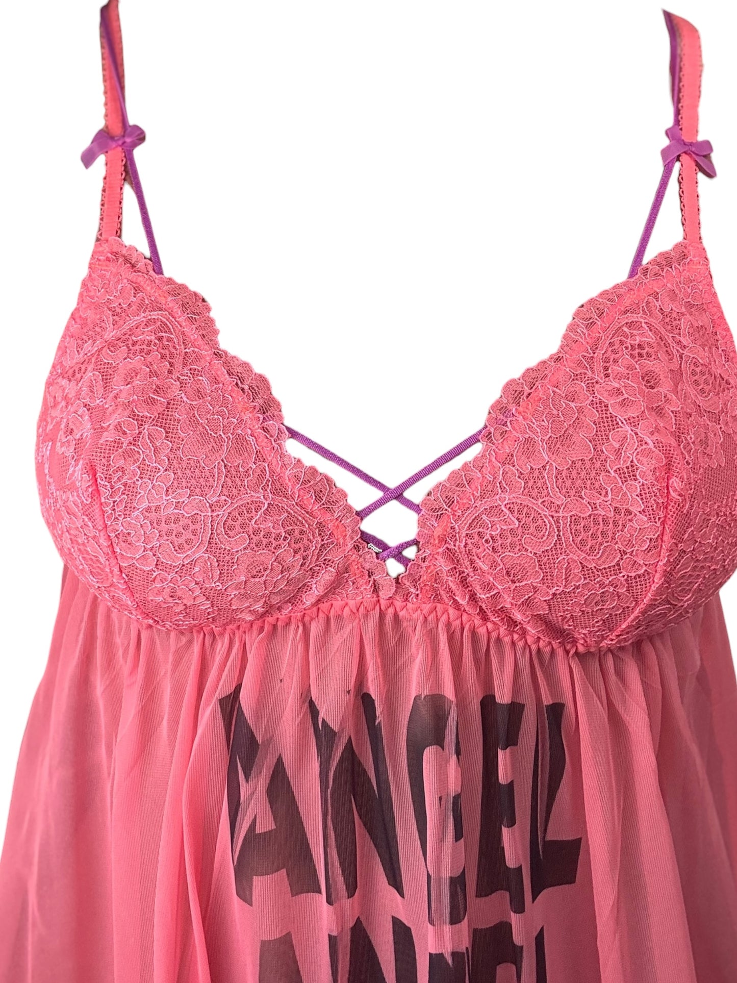 Neon Angel Babydoll Mini Dress - L/XL
