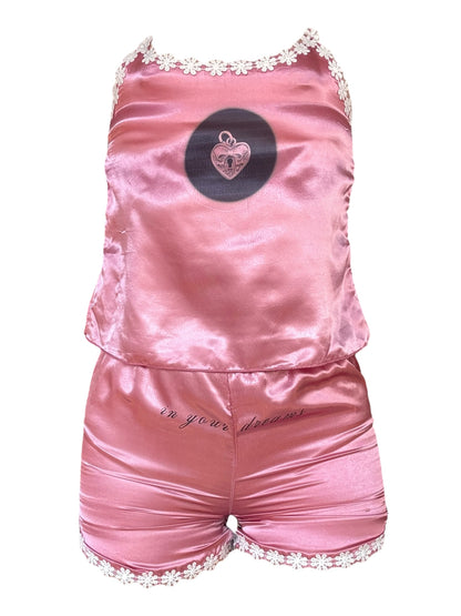 Only In Your Dreams Pink PJ Set - S