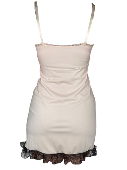 I Wish I Was Real Ivory Slip Dress - M