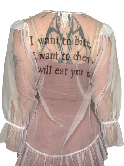 Eat You Up, Deer Sheer Bed Jacket - M