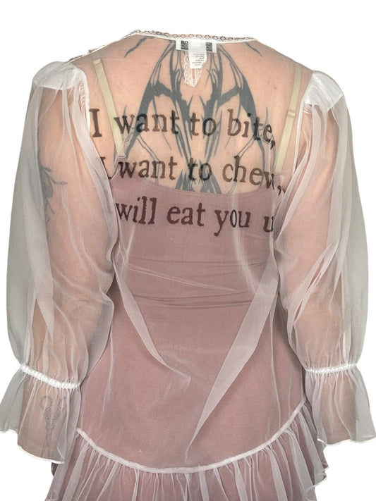 Eat You Up, Deer Sheer Bed Jacket - M