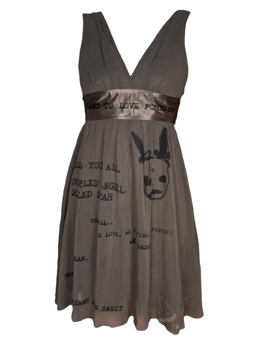 Cherished Slate Chiffon Dress - XS/S