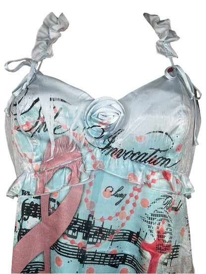 Toyland Dream Blue Rose Dress - 2X