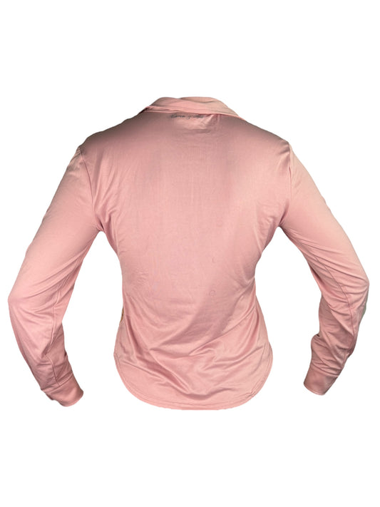 Catholic Girl Pink Button Up - M