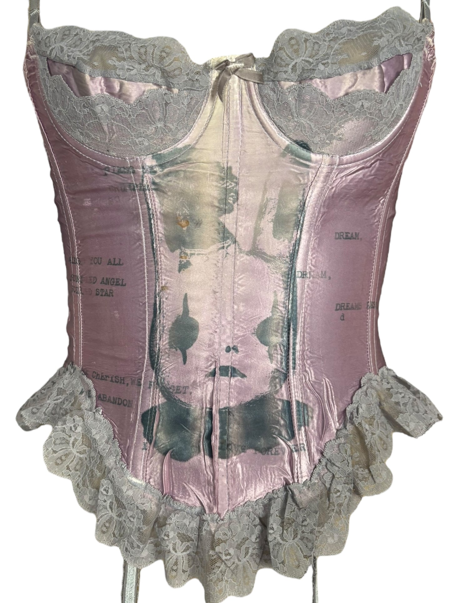 Pooka's Dream Lavender + Grey Corset - XXS