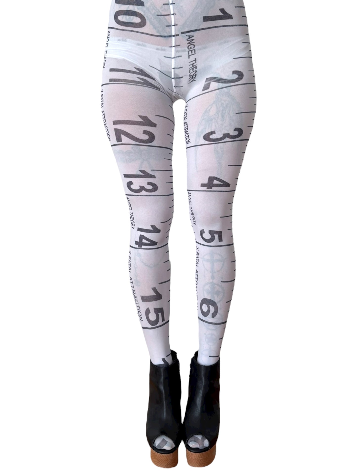 Measuring Tape White Tights